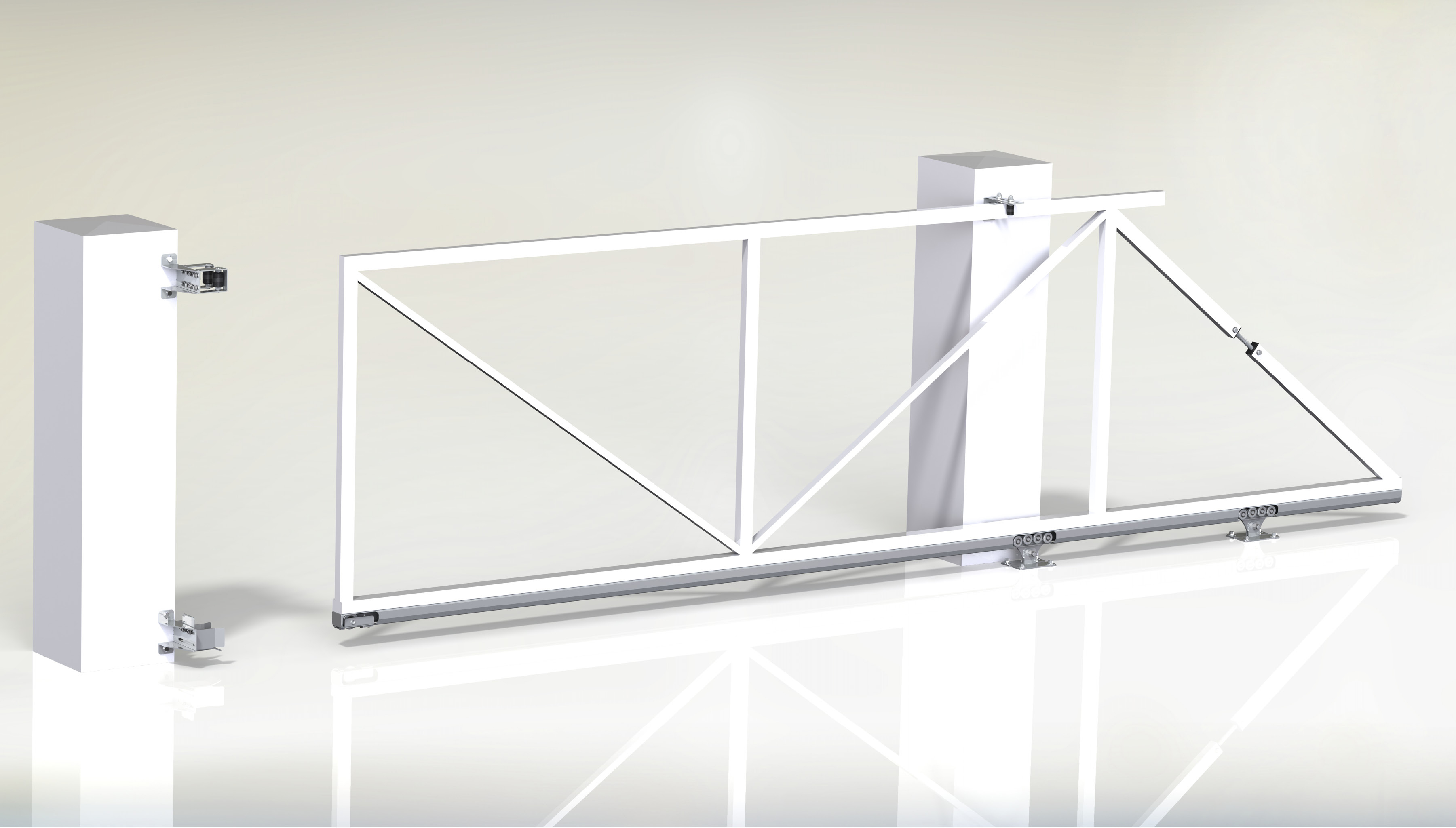 Brána samonosná zinkovaná